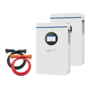 WattCyCle Dedicated 51.2V 100Ah Wall-Mount Battery - Dual-Head Quick-Connect Parallel Cable