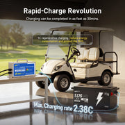 [Free Monitor] Wattcycle V2 48V 105Ah Golf Cart Bluetooth LiFePO₄ Lithium Battery – 250A BMS for High Torque & Hills
