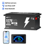 [Free Monitor] Wattcycle V2 48V 105Ah Golf Cart Bluetooth LiFePO₄ Lithium Battery – 250A BMS for High Torque & Hills