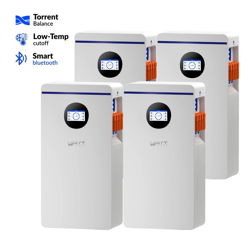 WattCycle 16kWh 48V 314Ah Floor Standing Bluetooth LiFePO4 - Active Balancing | CAN/RS485