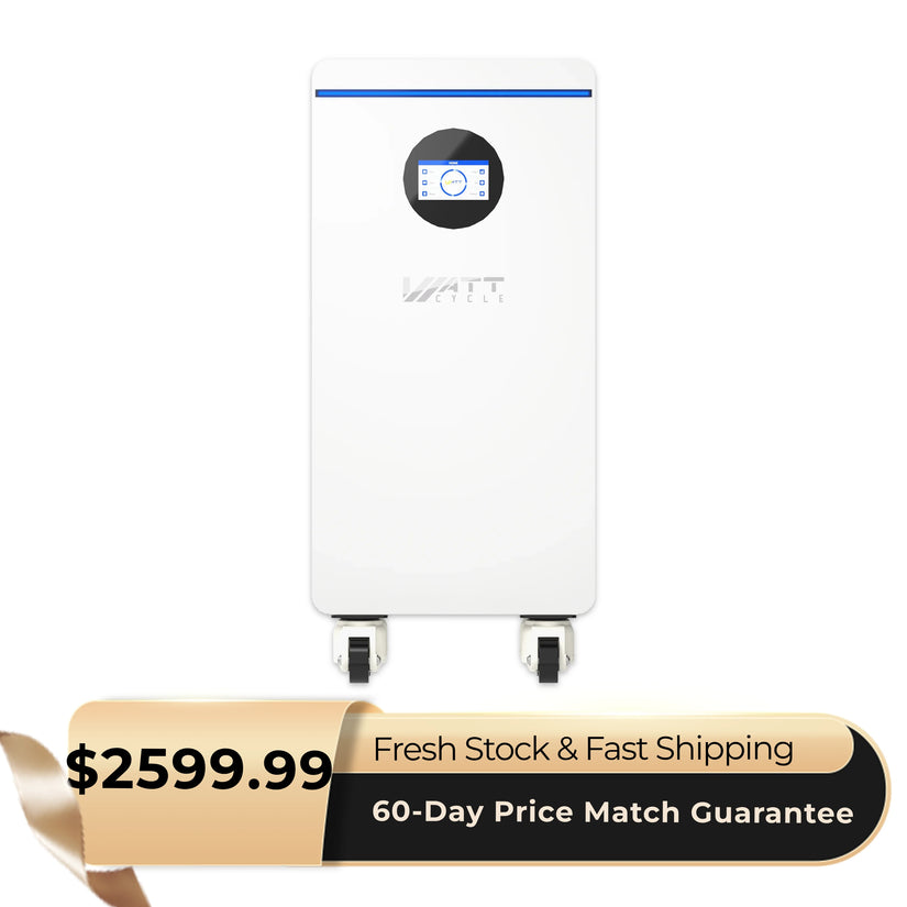WattCycle 16kWh 48V 314Ah Floor Standing Bluetooth LiFePO4 - Heavy-Duty Build