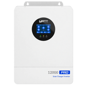 WattCycle V2 48V 12kW All-in-one Split Phase Hybrid Inverter - 120/240V, 24kW Dual MPPT, 250A Charger, Wi-Fi connection