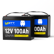 WattCycle 12V 100Ah Group 24 LiFePO4 Battery for RV Solar, Trolling Motor & Off Grid