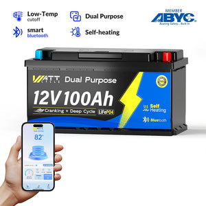 12V 100Ah BT LiFePO4 Lithium Battery With Bluetooth & Low-Tem