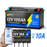 12V 100Ah 1200CCA Marine Cranking Battery with Bluetooth Kit