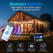 WattCycle 12V 100Ah Mini Bluetooth LiFePO₄ Battery Group 22NF Lightweight Compact Power