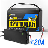 12V 100Ah Pro Group 31 LiFePO4 Battery Kit