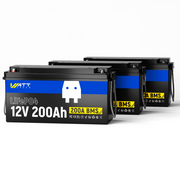 WattCycle 12V 200Ah Plus LiFePO4 Deep Cycle Battery | 200A BMS | 2560Wh | Low-temp Protection