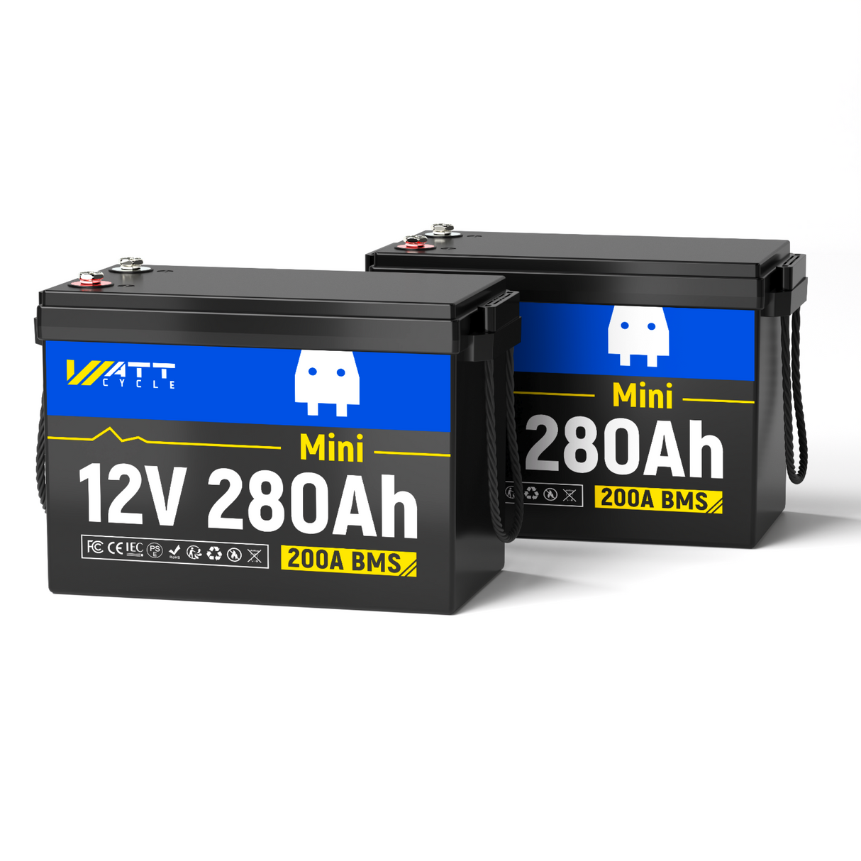 【🔥From $499.99/pack】12V 280Ah MINI LiFePO4 Battery with Bluetooth