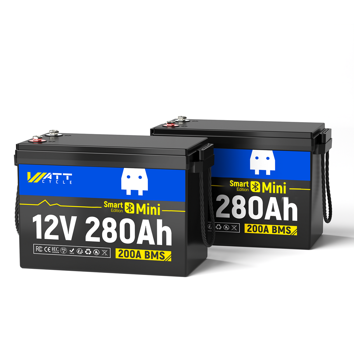 【🔥From $499.99/pack】12V 280Ah MINI LiFePO4 Battery with Bluetooth