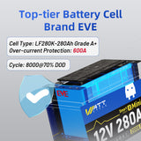 【🔥From $499.99/pack】12V 280Ah MINI LiFePO4 Battery with Bluetooth