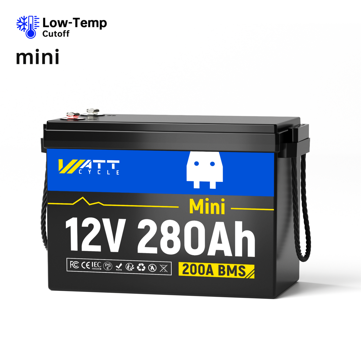 【🔥From $499.99/pack】12V 280Ah MINI LiFePO4 Battery with Bluetooth