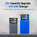 【Automatic $40 OFF/ PACK】WattCycle 12V 314Ah LiFePO4 Battery with Bluetooth