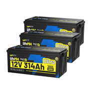 WattCycle 12V 314Ah Ultra Bluetooth LiFePO₄ Battery with 300A BMS
