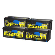 WattCycle 12V 314Ah Ultra Bluetooth LiFePO₄ Battery with 300A BMS