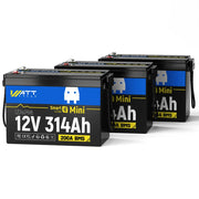 WattCycle 12V 314Ah Mini Bluetooth Lithium Deep Cycle Battery