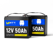 WattCycle 12V 50Ah LiFePO4 Battery for Fish Finder, LiveScope & Kayak Fishing