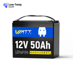 WattCycle 12V 50Ah LiFePO4 Battery for Fish Finder, LiveScope & Kayak Fishing