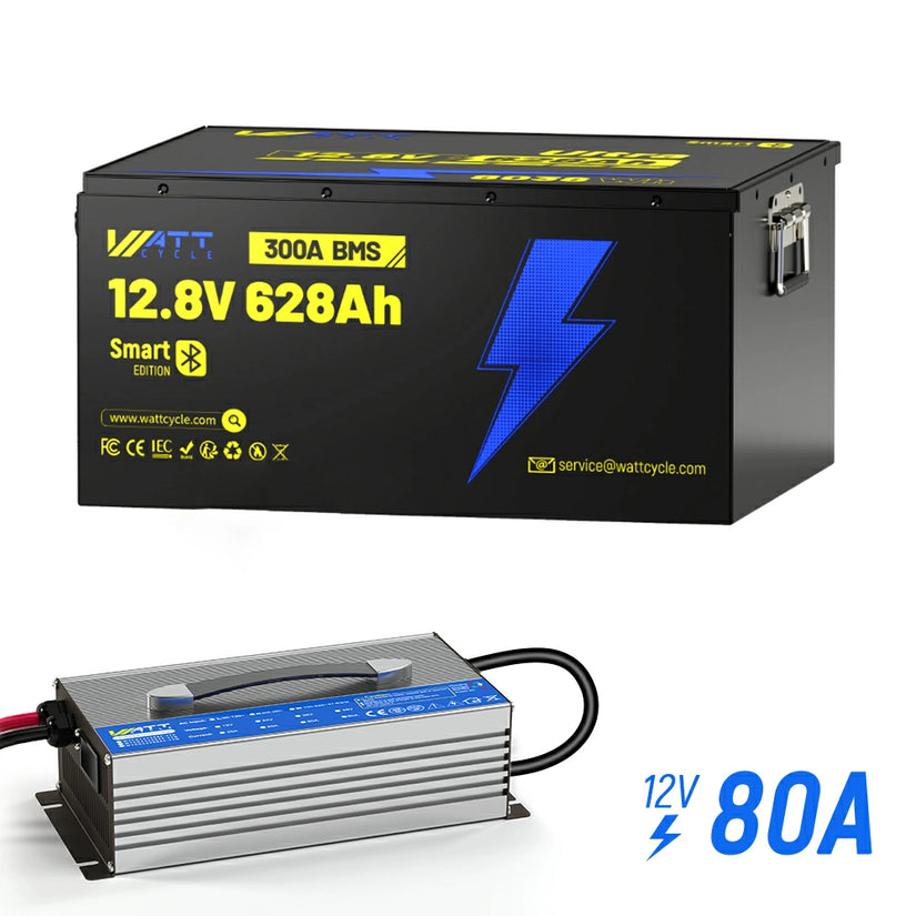 Wattcycle 12V 628Ah Ultra Bluetooth LiFePO₄ Battery - 8038Wh Storage