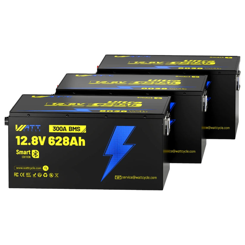 Wattcycle 12V 628Ah Ultra Bluetooth LiFePO₄ Battery - 8038Wh Storage