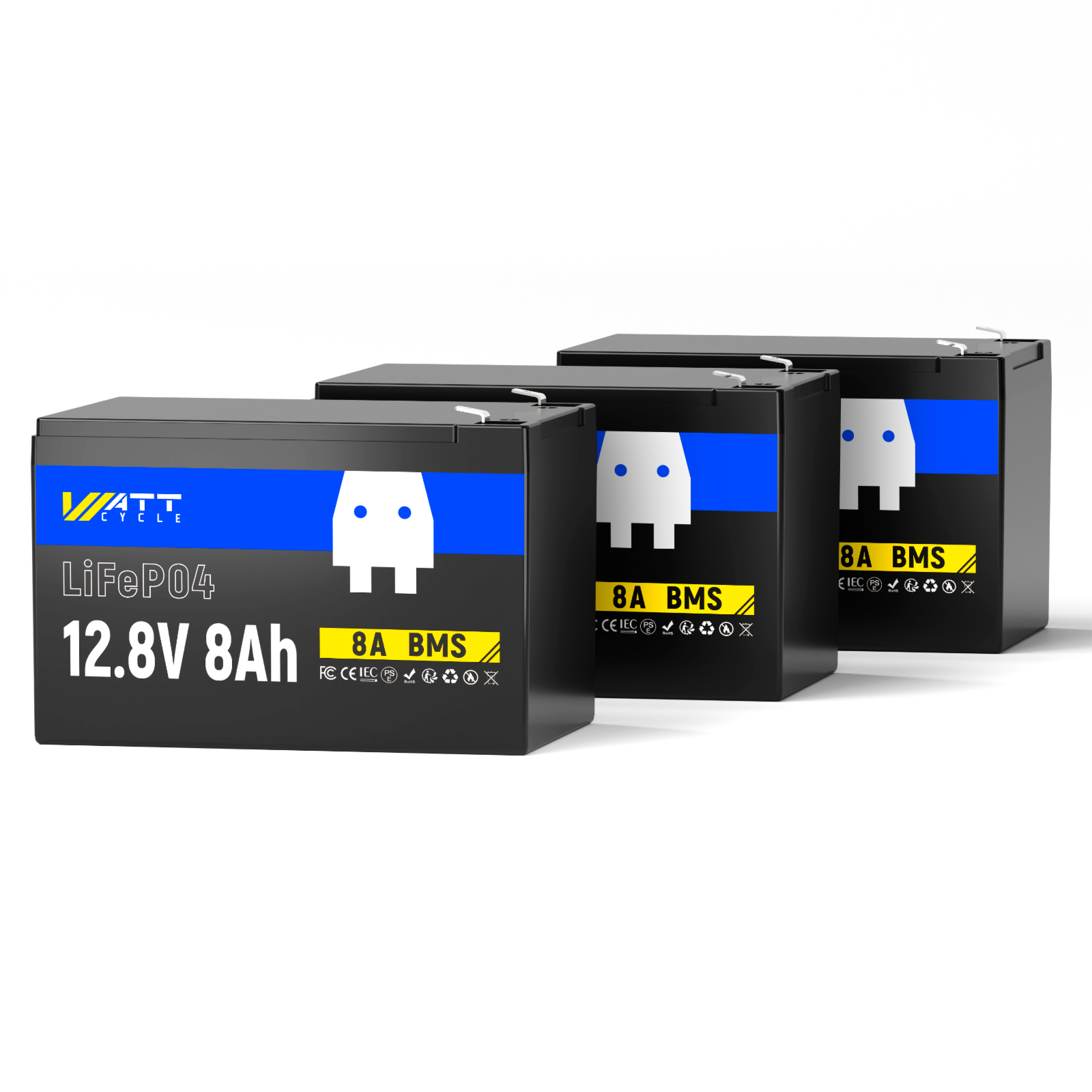 12V 8Ah LiFePO4 Battery