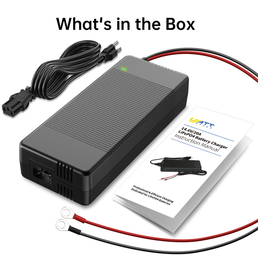 14.6V 20A Plastic Shell LiFePO4 Battery Charger
