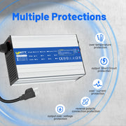 14.6V 40A AC-DC Aluminum Shell LiFePO4 Battery Charger