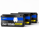 WattCycle 24V 100Ah LiFePO4 Battery with Low-Temp Protection for 70-100 lb Trolling Motor