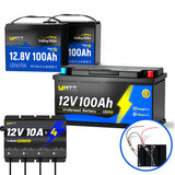 24V 100Ah LiFePO4 Battery for Trolling Motors Kit