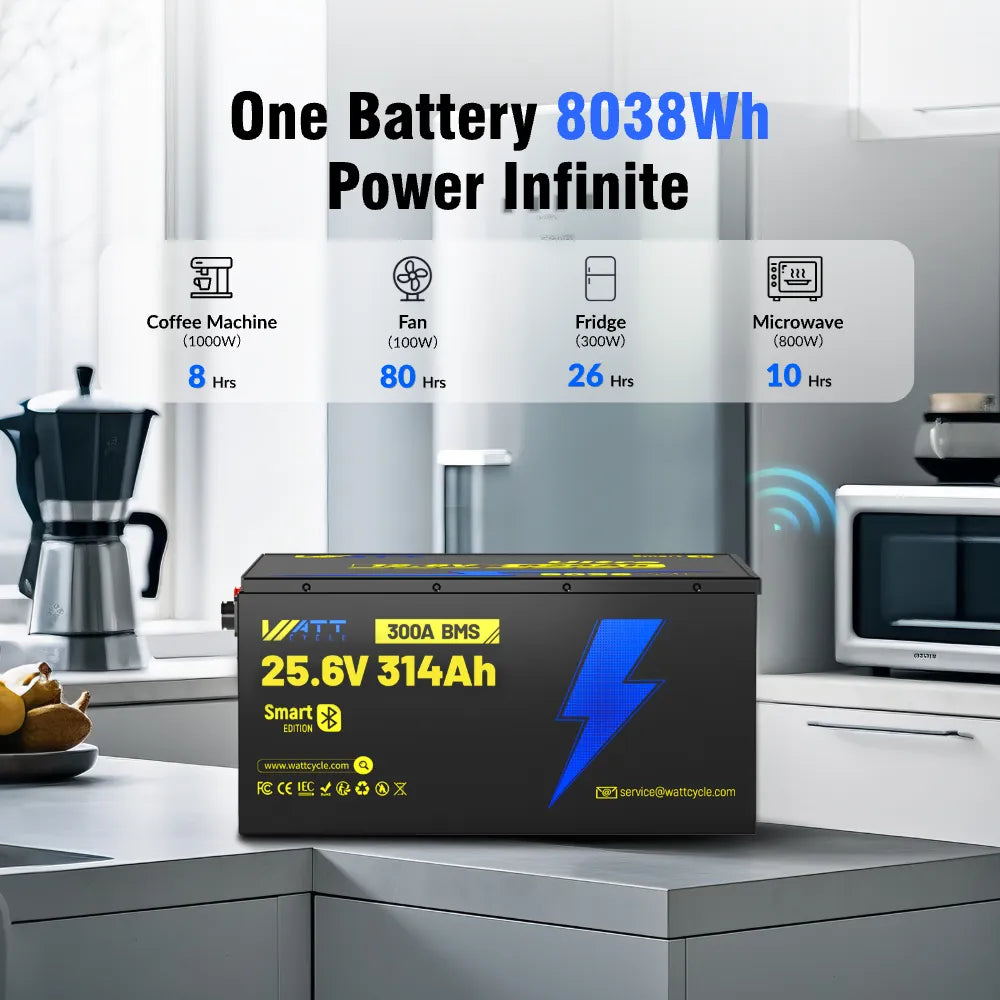 【🏖️Summer Day Offer】24V 314Ah Ultra Lithium Battery with Bluetooth