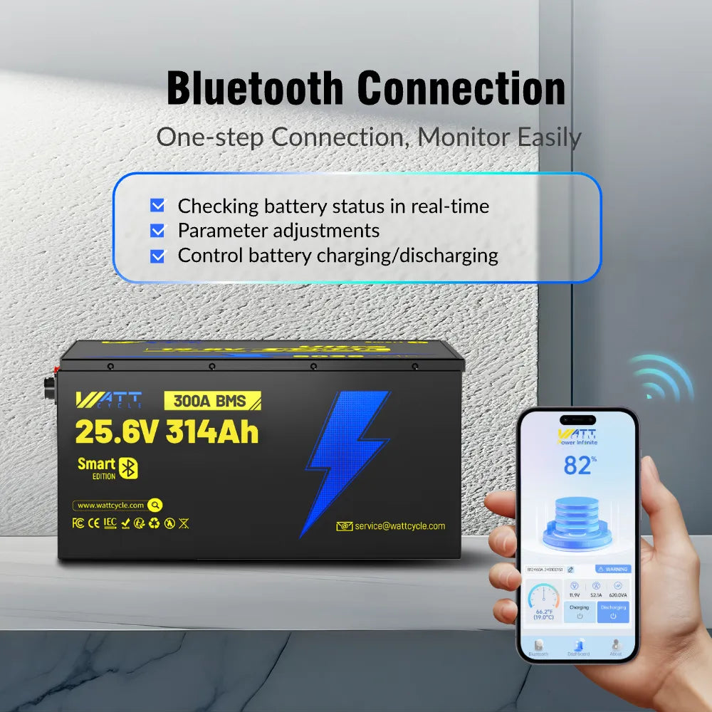 【🏖️Summer Day Offer】24V 314Ah Ultra Lithium Battery with Bluetooth