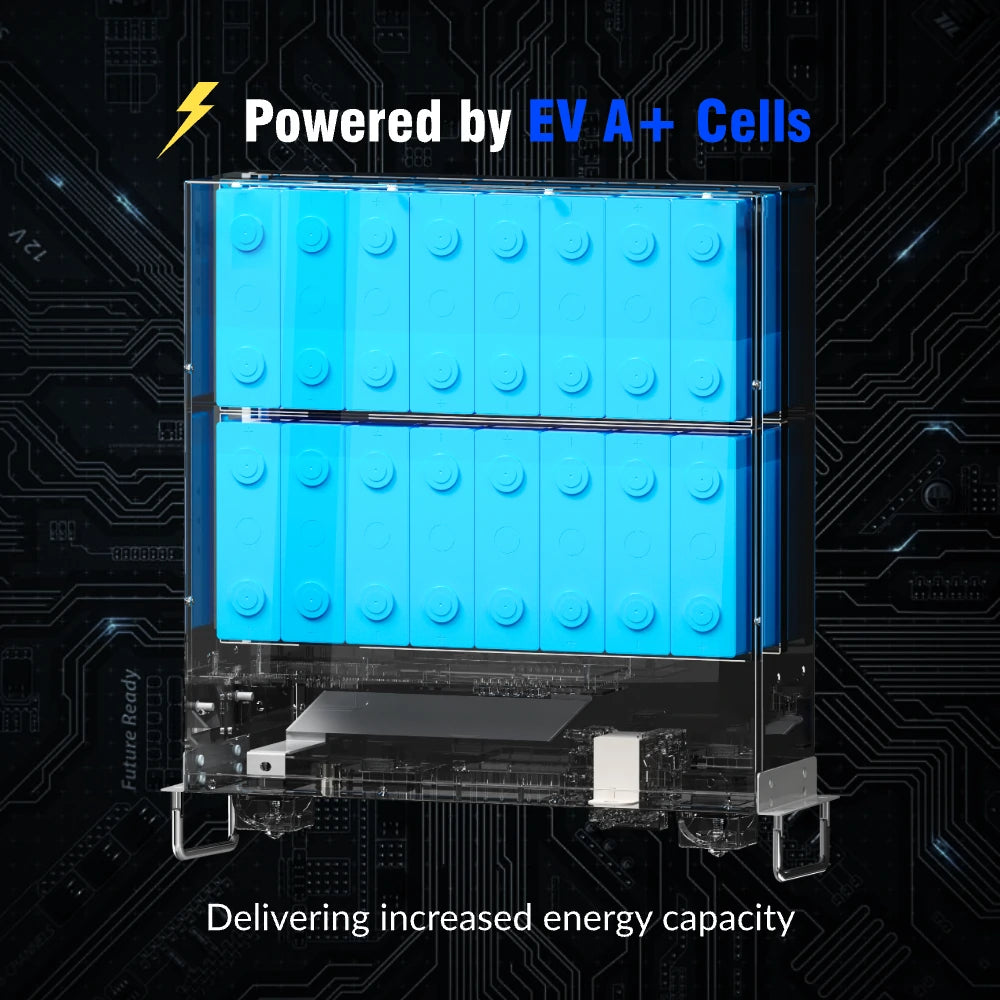 【👔Father Day's Offer】48V (51.2V) 100Ah 3U Server Rack LiFePO4 Battery with Bluetooth KIt