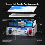 【👔Father Day's Offer】48V (51.2V) 100Ah 3U Server Rack LiFePO4 Battery with Bluetooth KIt