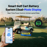【⏰Prime Day】48V 100Ah Golf Cart Battery with Bluetooth