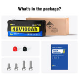【⏰Prime Day】48V 100Ah Golf Cart Battery with Bluetooth