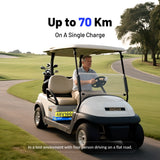 【⏰Prime Day】48V 100Ah Golf Cart Battery with Bluetooth