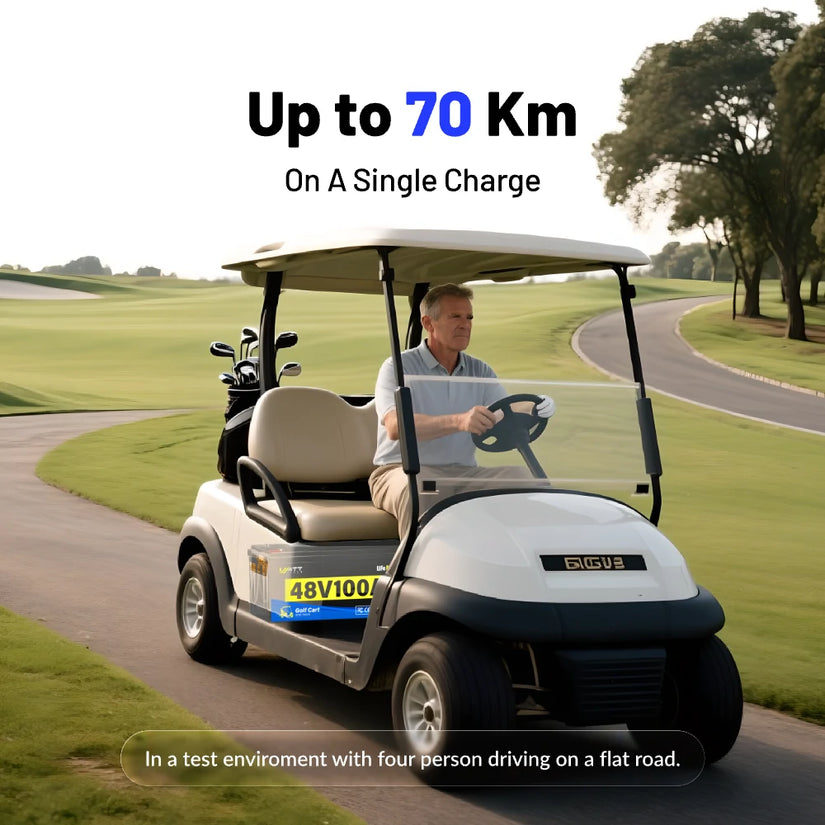 [Free Monitor] 48V 100Ah Golf Cart Bluetooth LiFePO₄ Lithium Battey - 200A BMS