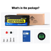 [Free Monitor] 48V 100Ah Golf Cart Bluetooth LiFePO₄ Lithium Battey - 200A BMS