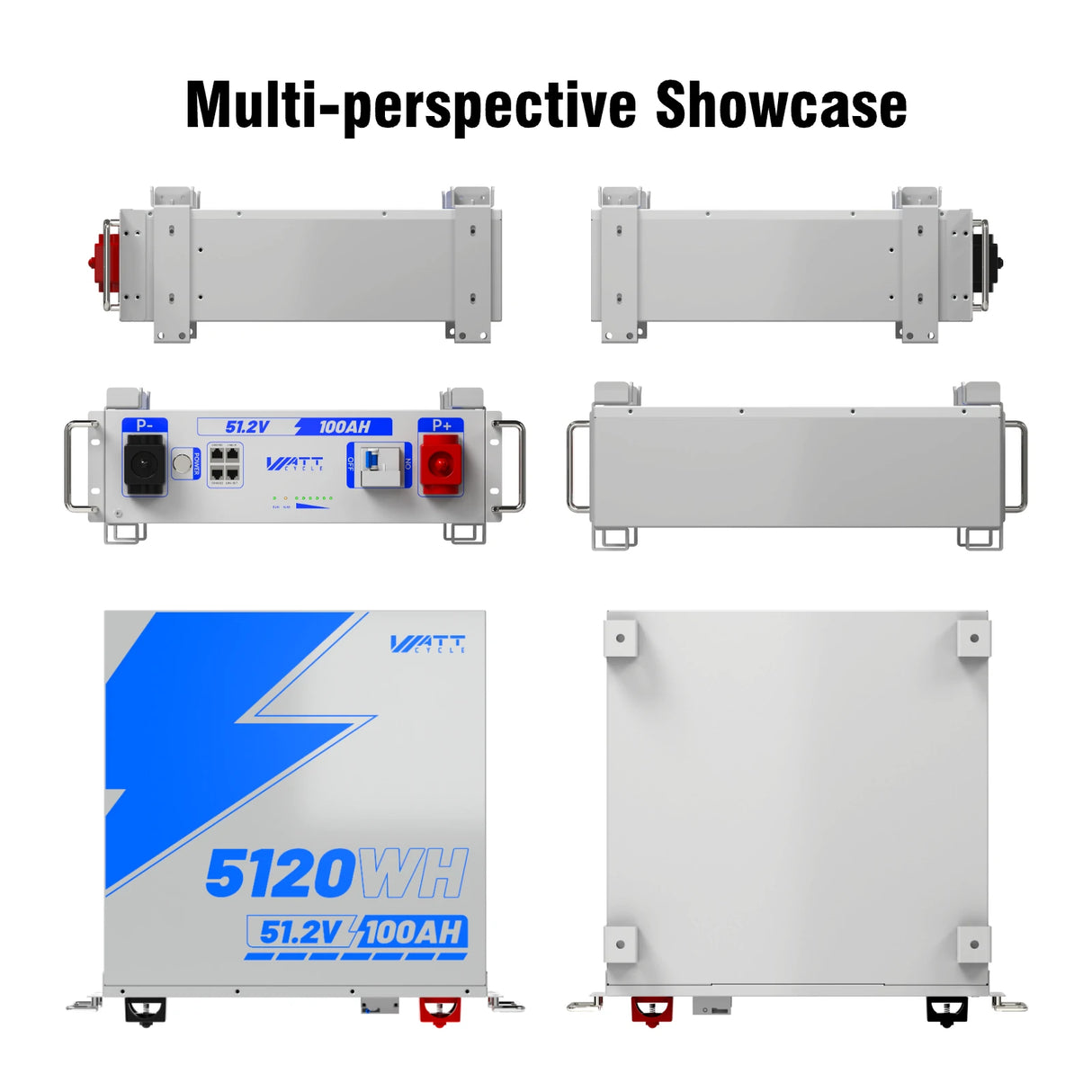 48V (51.2V) 100Ah 3U Server Rack LiFePO4 Battery