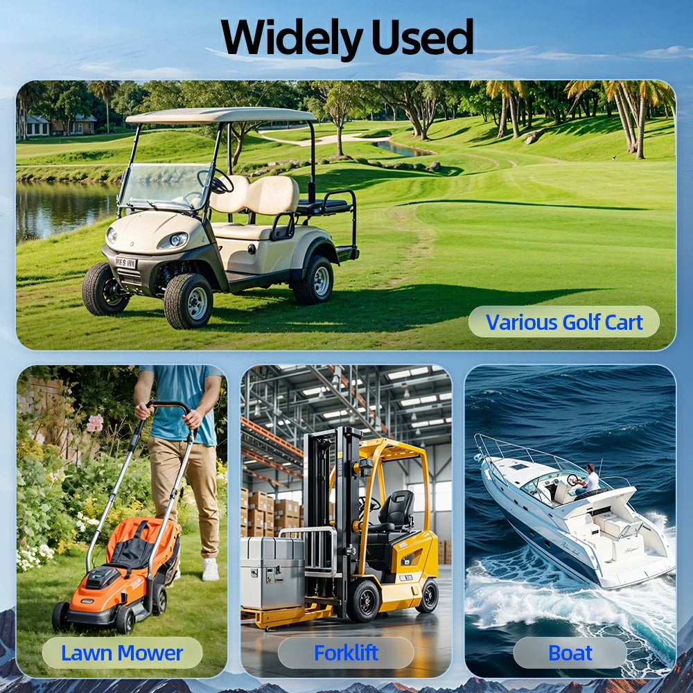 【⛳New Launch】48V 100Ah Golf Cart Battery with Bluetooth