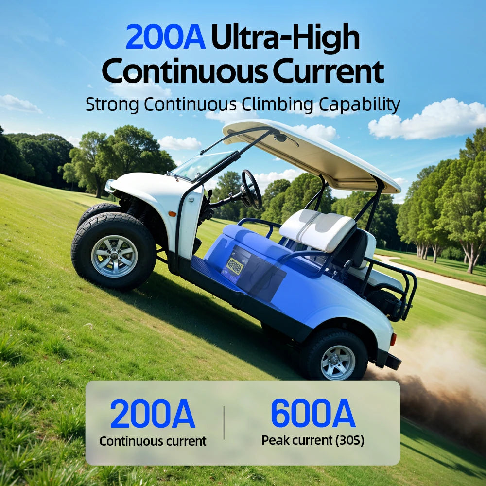 【⛳New Launch】48V 100Ah Golf Cart Battery with Bluetooth