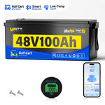 [Free Monitor] 48V 100Ah Golf Cart Bluetooth LiFePO₄ Lithium Battey - 200A BMS