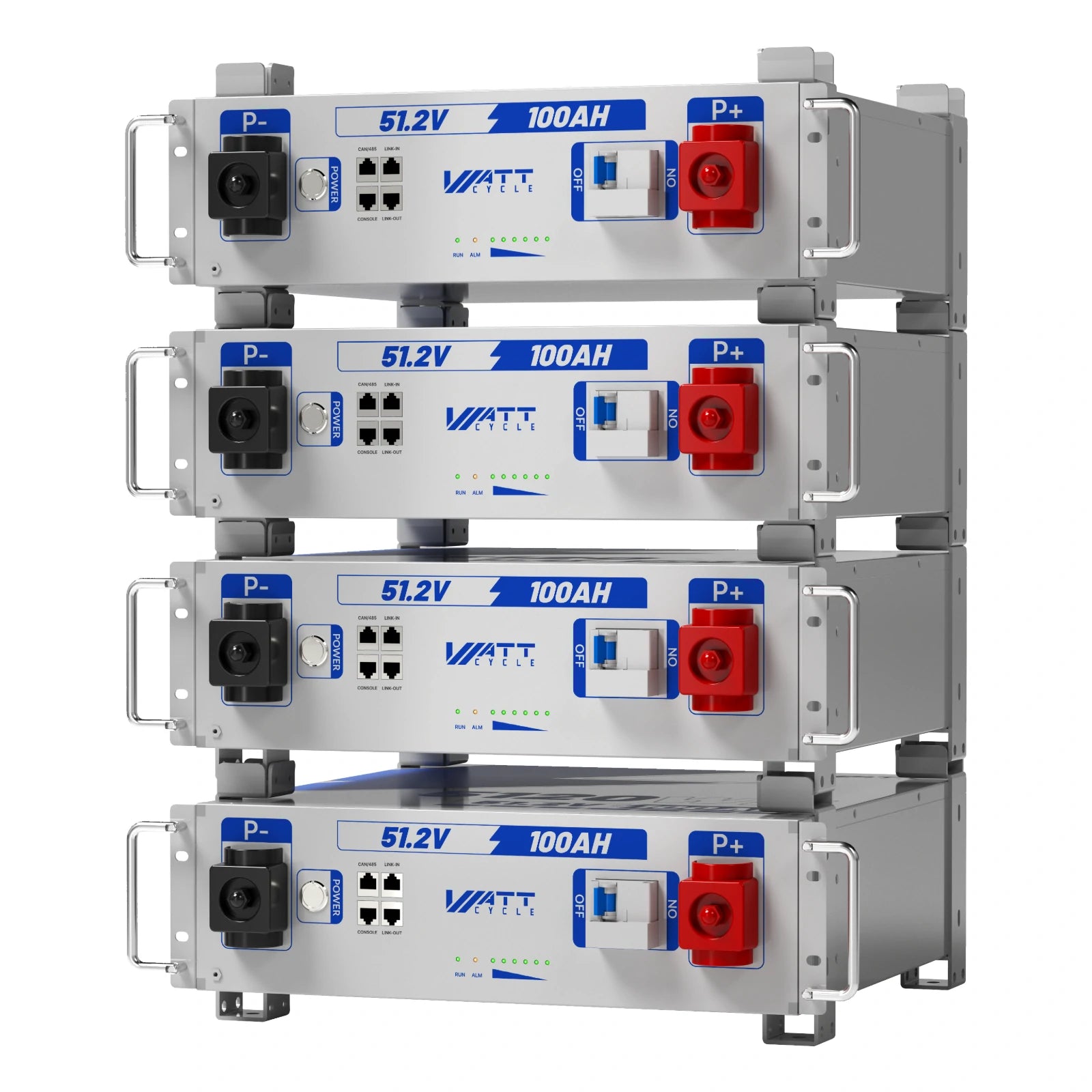 【Automatic $50 OFF/PACK】48V (51.2V) 100Ah 3U Server Rack LiFePO4 Battery