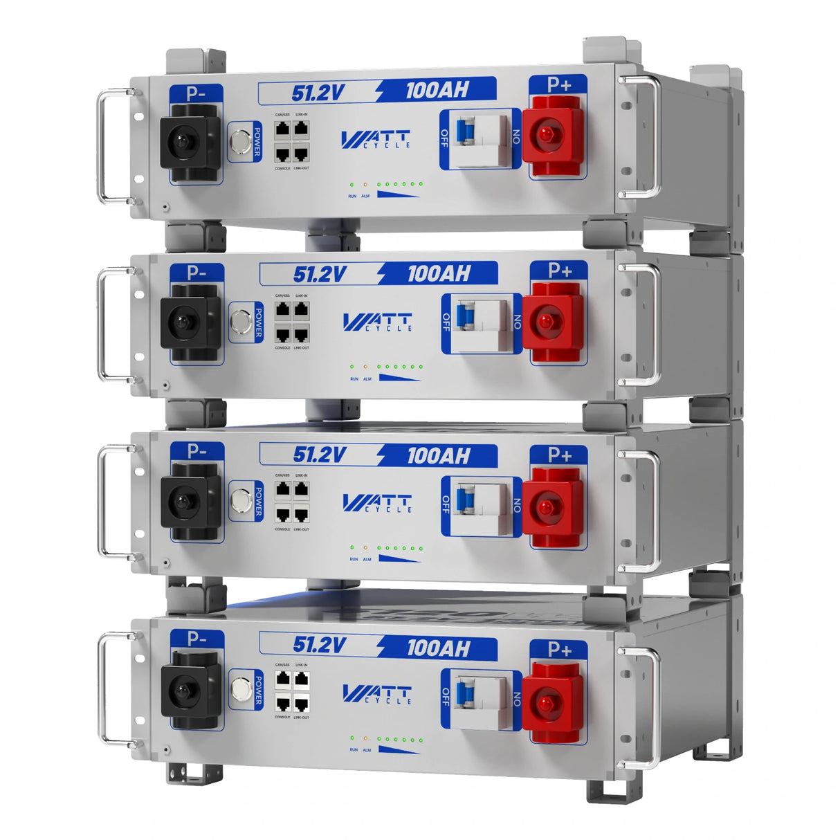 48V (51.2V) 100Ah 3U Server Rack LiFePO4 Battery
