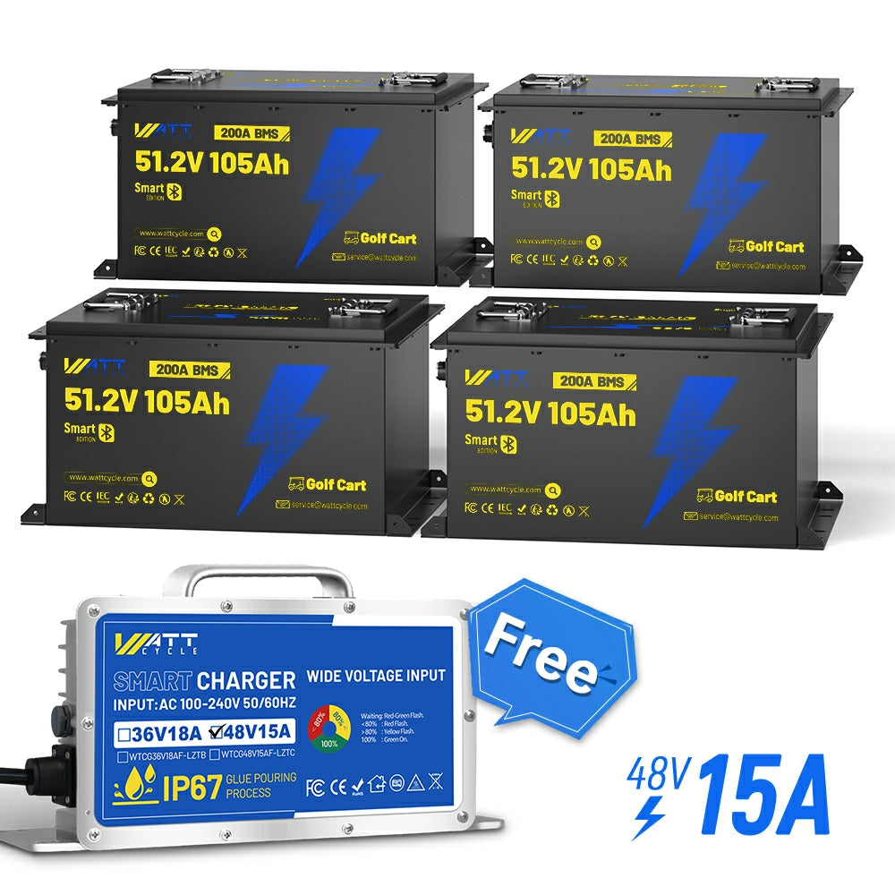【⛳New Launch】48V 100Ah Golf Cart Battery with Bluetooth