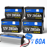 【🔥From $499.99/pack】12V 280Ah MINI LiFePO4 Battery with Bluetooth