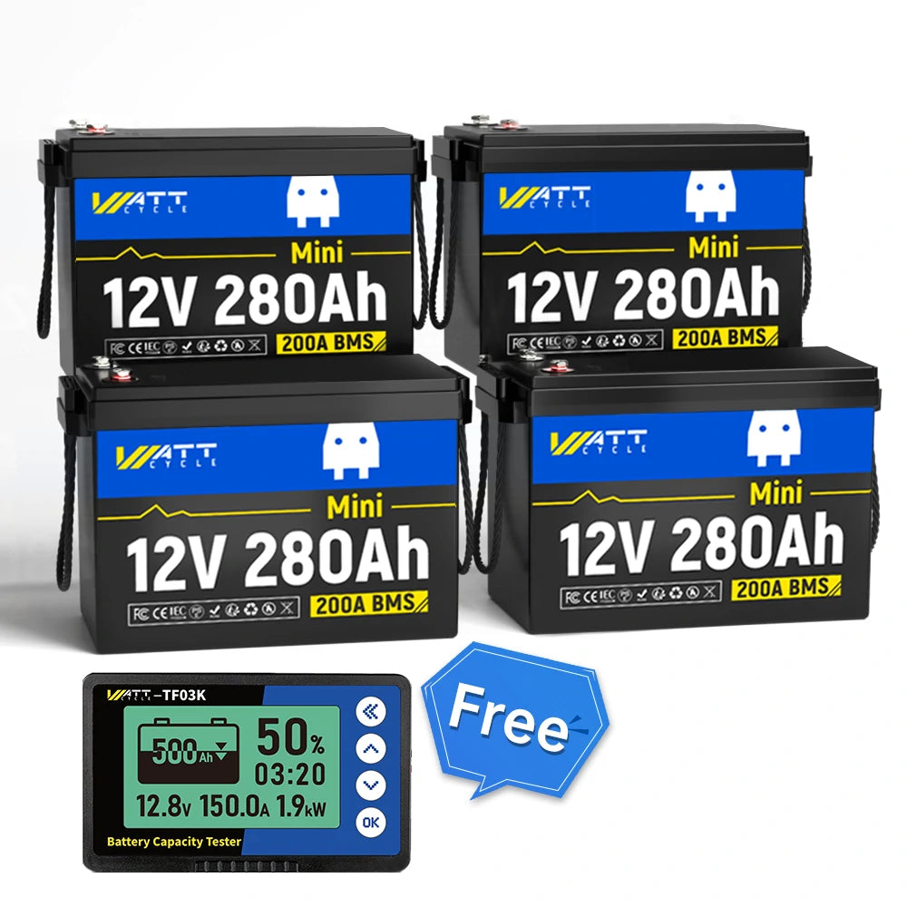 Free Charger / Monitor】48V 280Ah Mini LiFePO4 Battery Kit