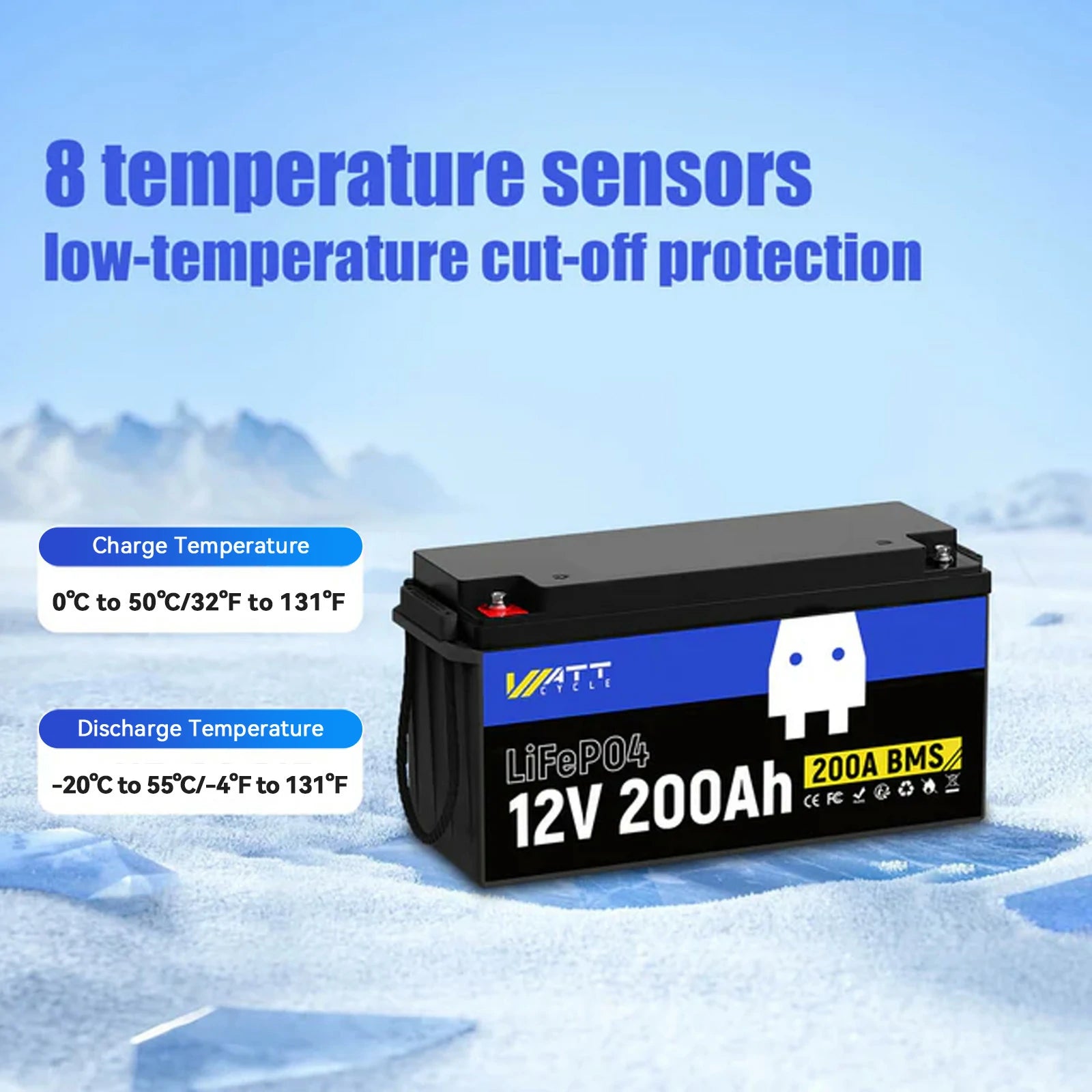 24V 200Ah LiFePO4 Battery Set