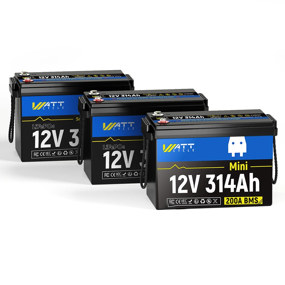 【Black Friday Early Access】Wattcycle 12V 314Ah Mini LiFePO4 Deep Cycle Battery
