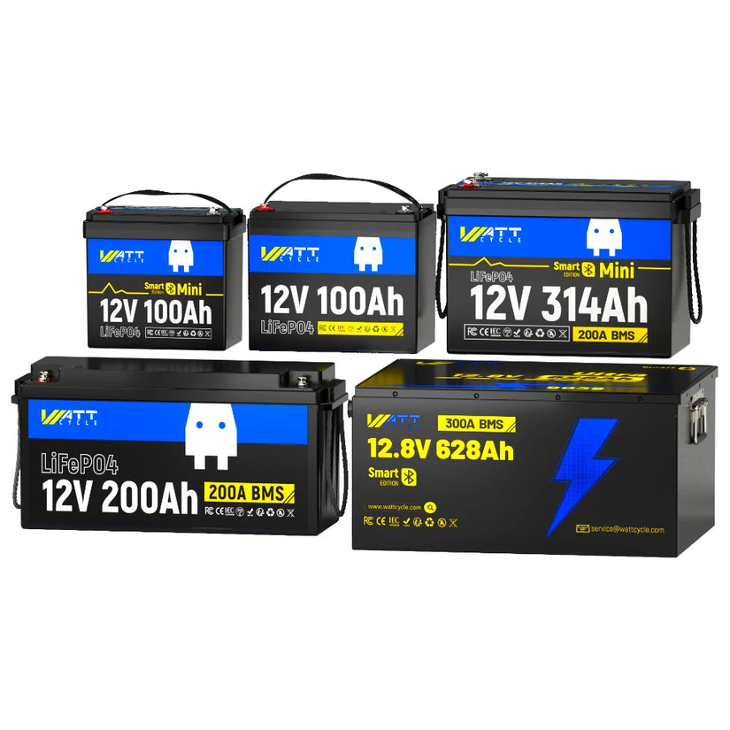 WattCycle Best 12V RV Lithium Batteries – Drop-In Replacements for Group 24 / 27 / 31